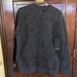 NWT ,lululemon athletica Textured Black Crewneck Sweater